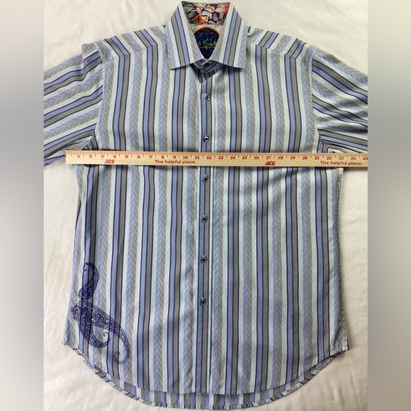 Robert Graham Knowledge Wisdom Truth Button Down Dress Long Sleeve Shirt - Picture 8 of 8